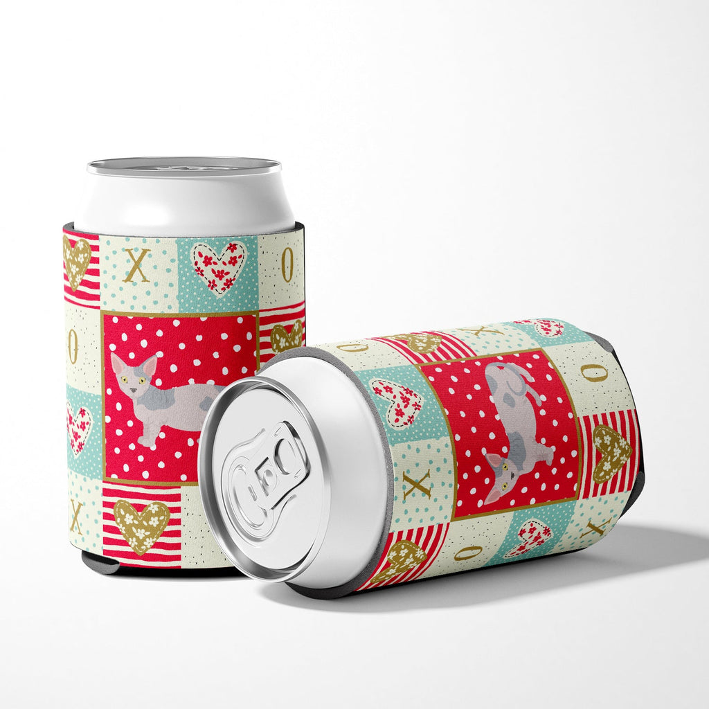 Minskin Cat Love Can or Bottle Hugger Cooler Sleeve for Standard 12 oz Cans, Insulated Foam Beer & Soda Can Hugger Reusable
