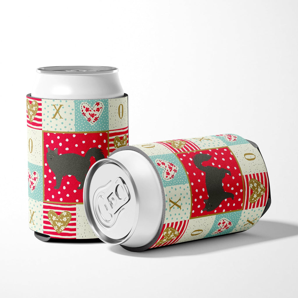Nebelung #3 Cat Love Can or Bottle Hugger Cooler Sleeve for Standard 12 oz Cans, Insulated Foam Beer & Soda Can Hugger Reusable
