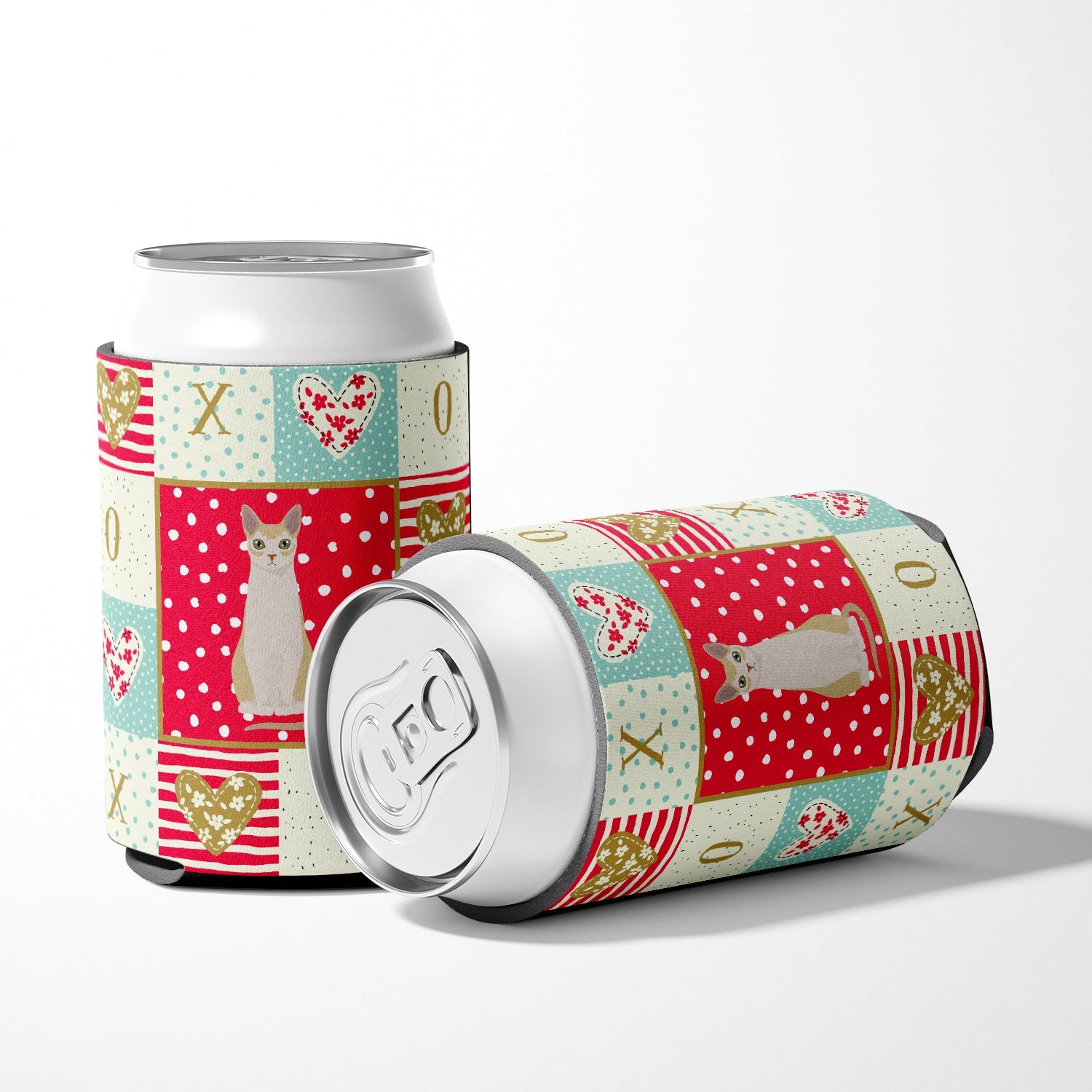 Singapura #2 Cat Love Can or Bottle Hugger Cooler Sleeve for Standard 12 oz Cans, Insulated Foam Beer & Soda Can Hugger Reusable