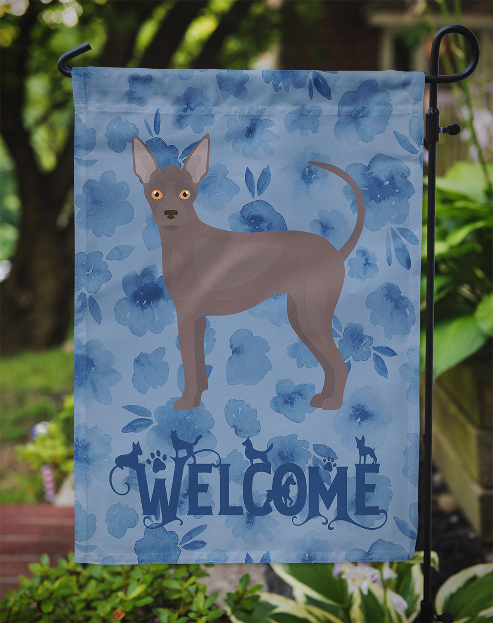 Abyssinian Sand Terrier Welcome Garden Flag Mailbox Decorative Yard Banner Outside Patio Artwork for Flower Beds, Garden Size, Multicolor