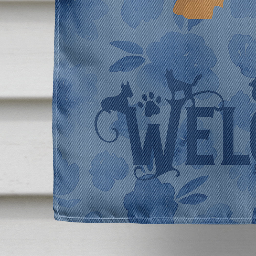 Brussels Griffon Welcome House Flag 28x40 Porch Sleeve Pole Decorative Outside Yard Banner Artwork Wall Hanging, Polyester