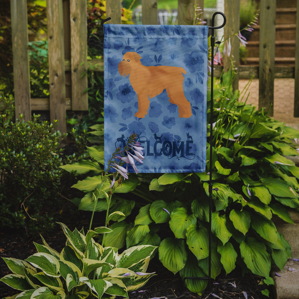 Brussels Griffon Welcome Garden Flag Mailbox Decorative Yard Banner Outside Patio Artwork for Flower Beds, Garden Size, Multicolor