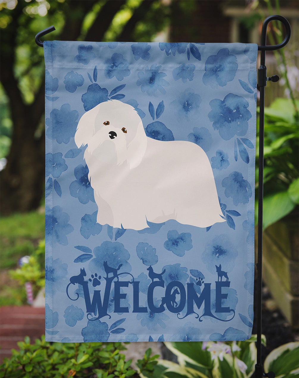 Coton de Tulear #2 Welcome Garden Flag Mailbox Decorative Yard Banner Outside Patio Artwork for Flower Beds, Garden Size, Multicolor