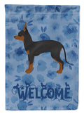 English Toy Terrier #1 Welcome Garden Flag Mailbox Decorative Yard Banner Outside Patio Artwork for Flower Beds, Garden Size, Multicolor