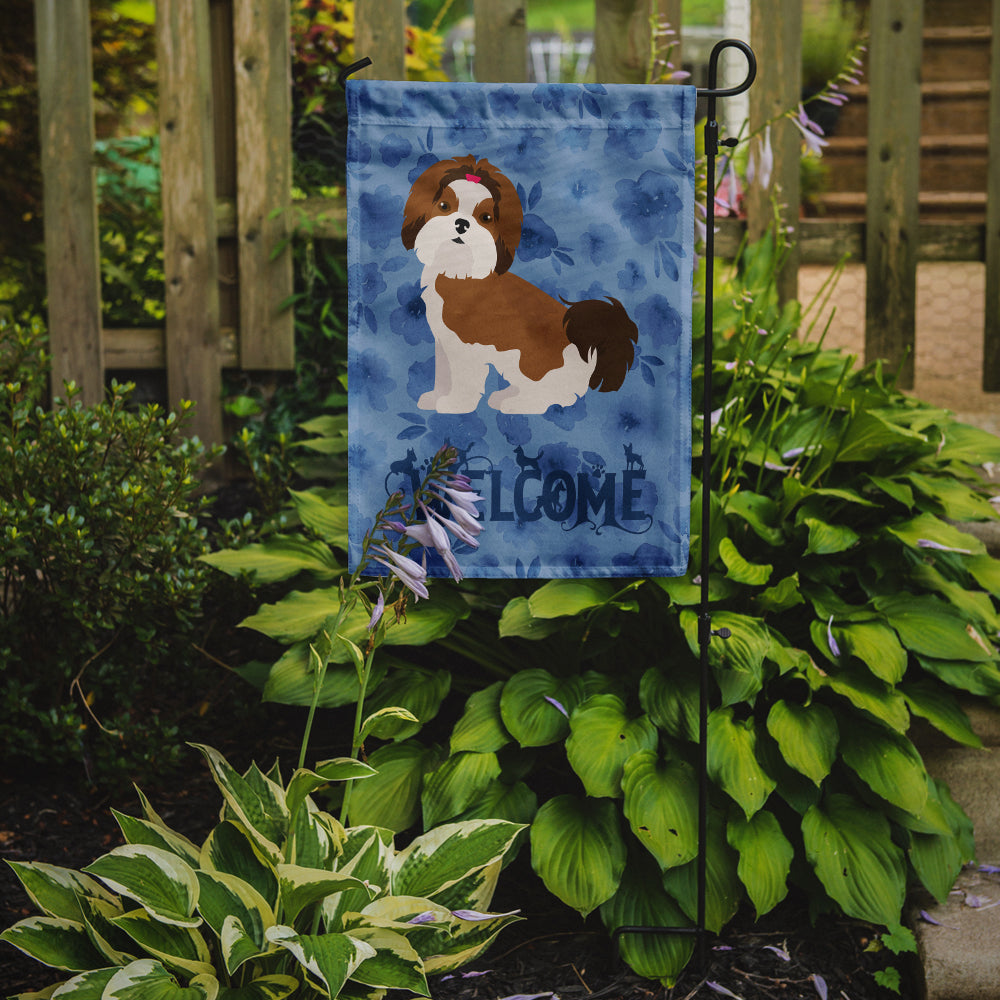 Imperial Shih Tzu Puppy Cut Welcome Garden Flag Mailbox Decorative Yard Banner Outside Patio Artwork for Flower Beds, Garden Size, Multicolor