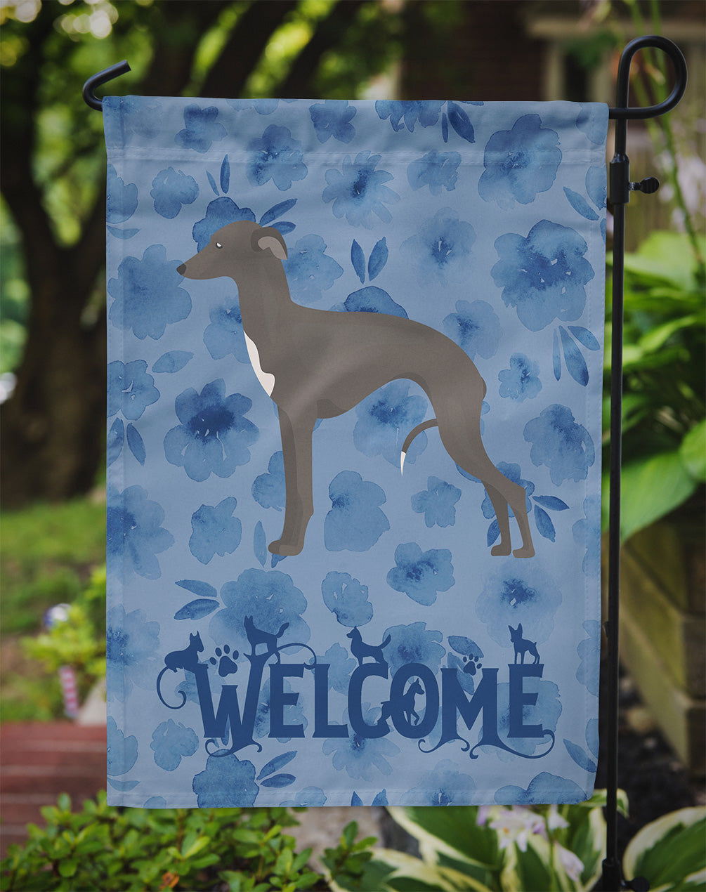 Italian Greyhound #1 Welcome Garden Flag Mailbox Decorative Yard Banner Outside Patio Artwork for Flower Beds, Garden Size, Multicolor