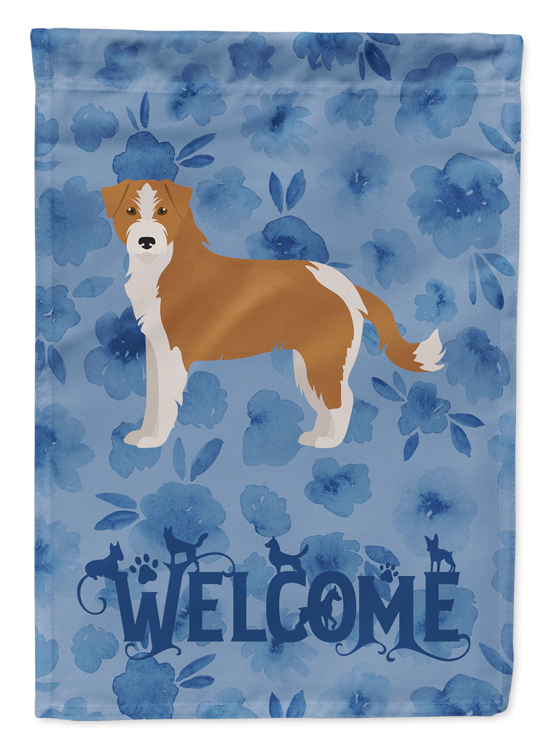 Kromfohrlander Welcome Garden Flag Mailbox Decorative Yard Banner Outside Patio Artwork for Flower Beds, Garden Size, Multicolor