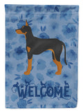 Manchester Terrier Welcome Garden Flag Mailbox Decorative Yard Banner Outside Patio Artwork for Flower Beds, Garden Size, Multicolor