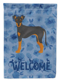Manchester Terrier #2 Welcome Garden Flag Mailbox Decorative Yard Banner Outside Patio Artwork for Flower Beds, Garden Size, Multicolor