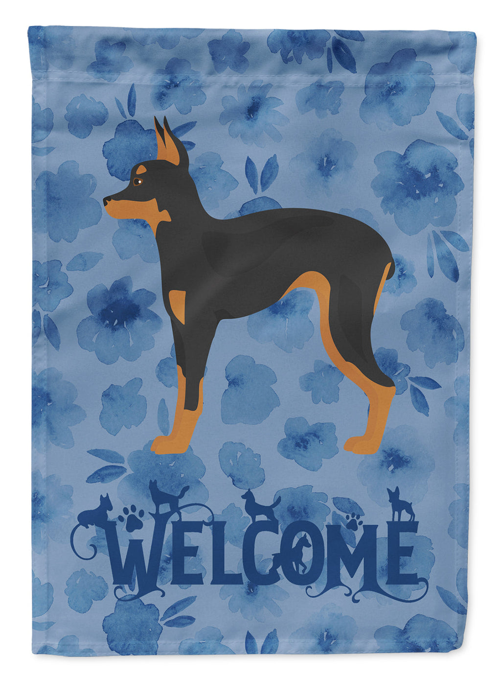Russian Tor Terrier Welcome Garden Flag Mailbox Decorative Yard Banner Outside Patio Artwork for Flower Beds, Garden Size, Multicolor