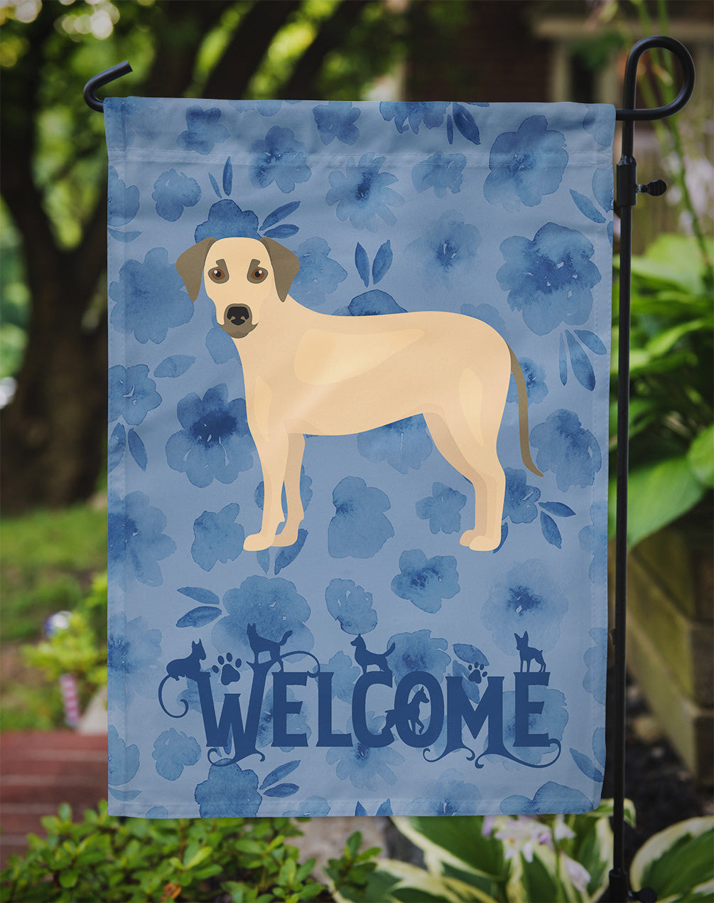 Sato Dog Welcome Garden Flag Mailbox Decorative Yard Banner Outside Patio Artwork for Flower Beds, Garden Size, Multicolor