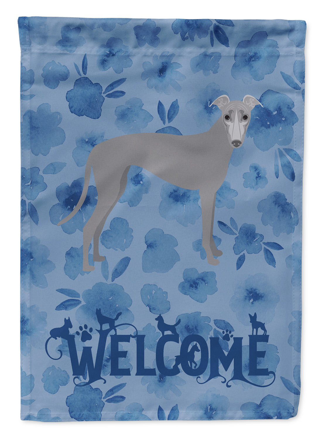 Greyhound Welcome Garden Flag Mailbox Decorative Yard Banner Outside Patio Artwork for Flower Beds, Garden Size, Multicolor