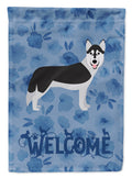 Siberian Husky Welcome Garden Flag Mailbox Decorative Yard Banner Outside Patio Artwork for Flower Beds, Garden Size, Multicolor