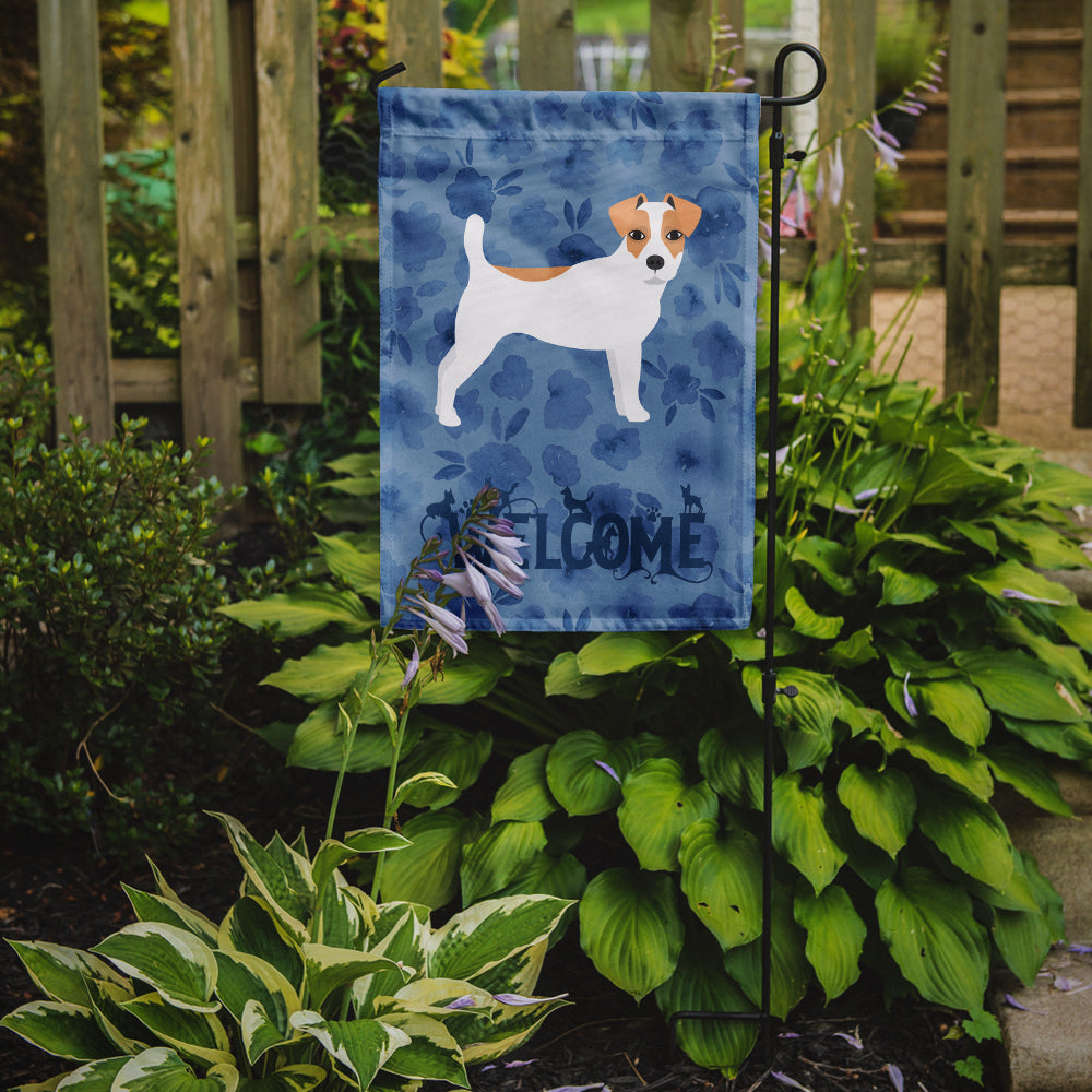 Jack Russell Terrier Welcome Garden Flag Mailbox Decorative Yard Banner Outside Patio Artwork for Flower Beds, Garden Size, Multicolor