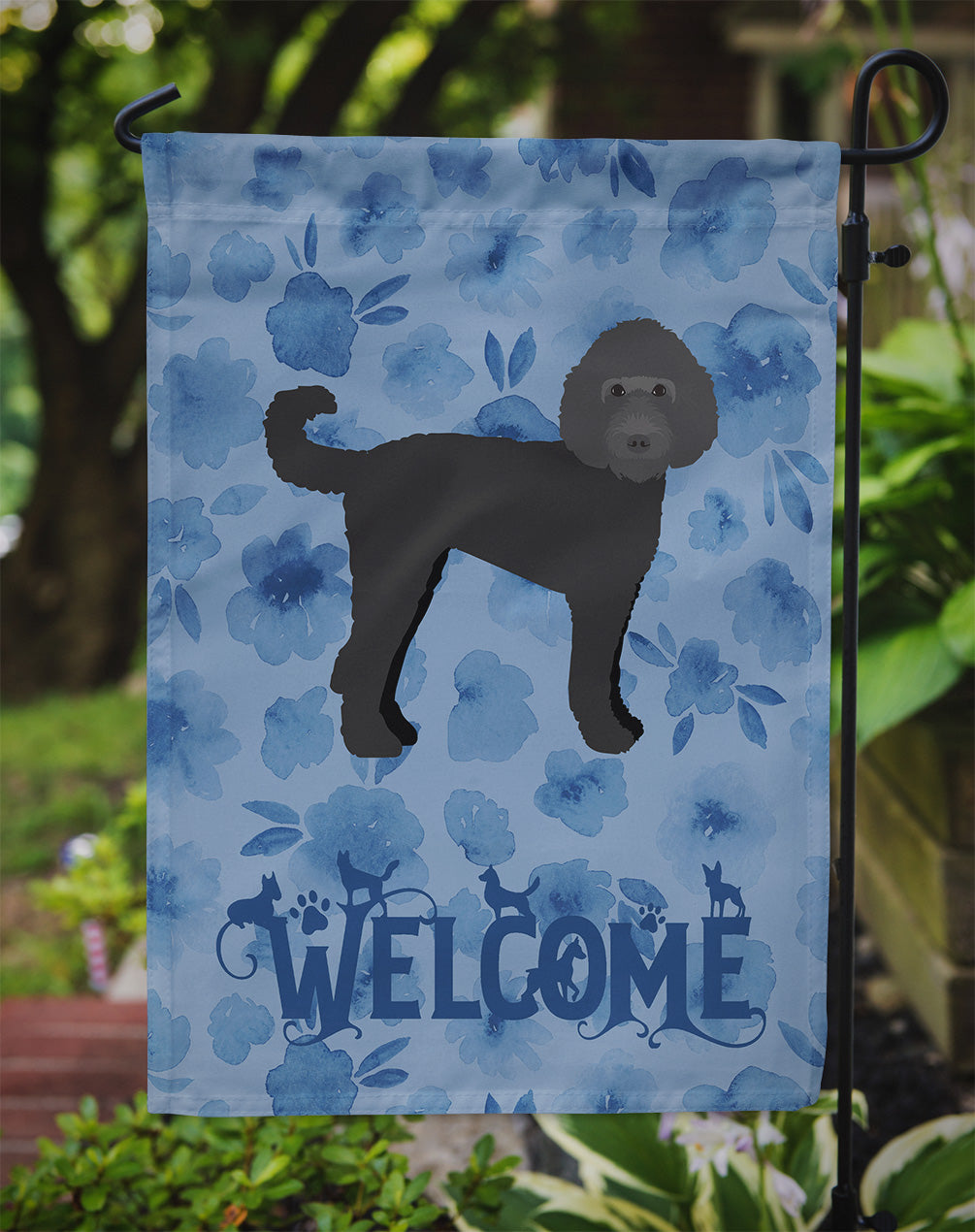 Labradoodle Welcome Garden Flag Mailbox Decorative Yard Banner Outside Patio Artwork for Flower Beds, Garden Size, Multicolor