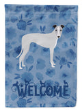 Whippet Welcome Garden Flag Mailbox Decorative Yard Banner Outside Patio Artwork for Flower Beds, Garden Size, Multicolor