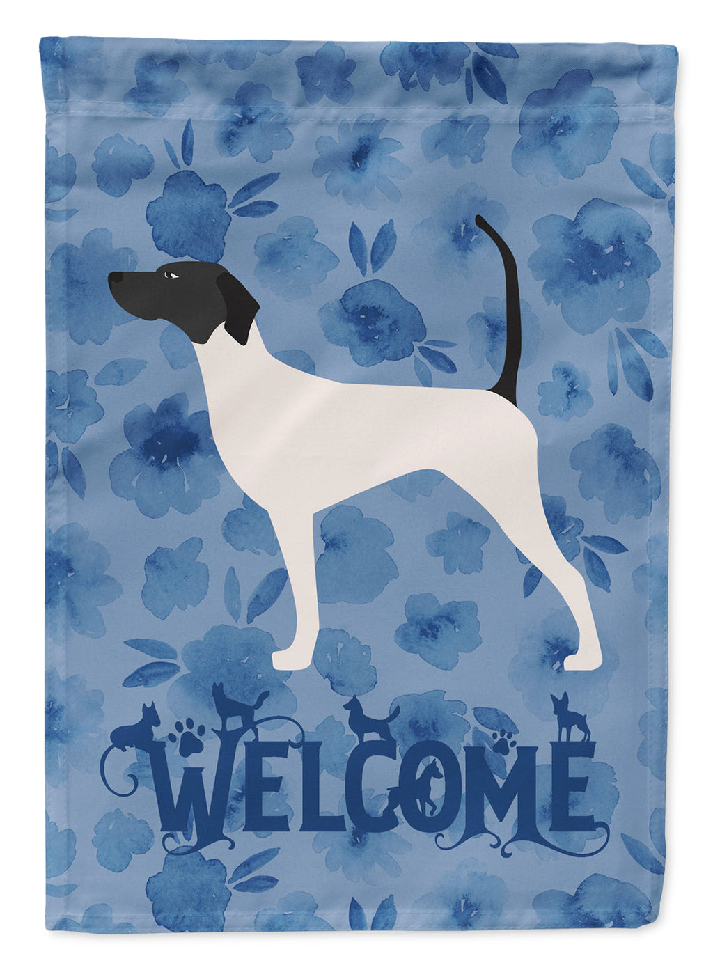 English Pointer Welcome Garden Flag Mailbox Decorative Yard Banner Outside Patio Artwork for Flower Beds, Garden Size, Multicolor