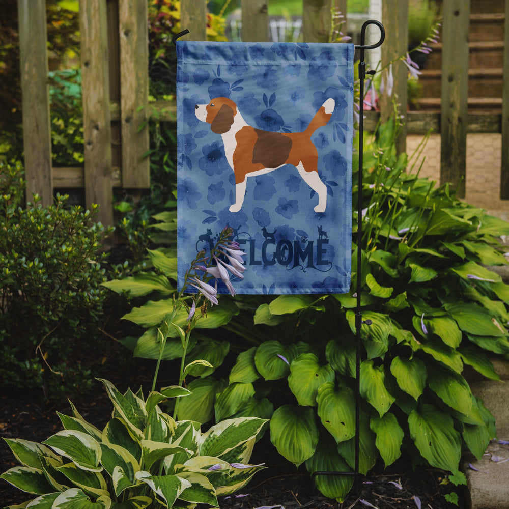Beagle Welcome Garden Flag Mailbox Decorative Yard Banner Outside Patio Artwork for Flower Beds, Garden Size, Multicolor