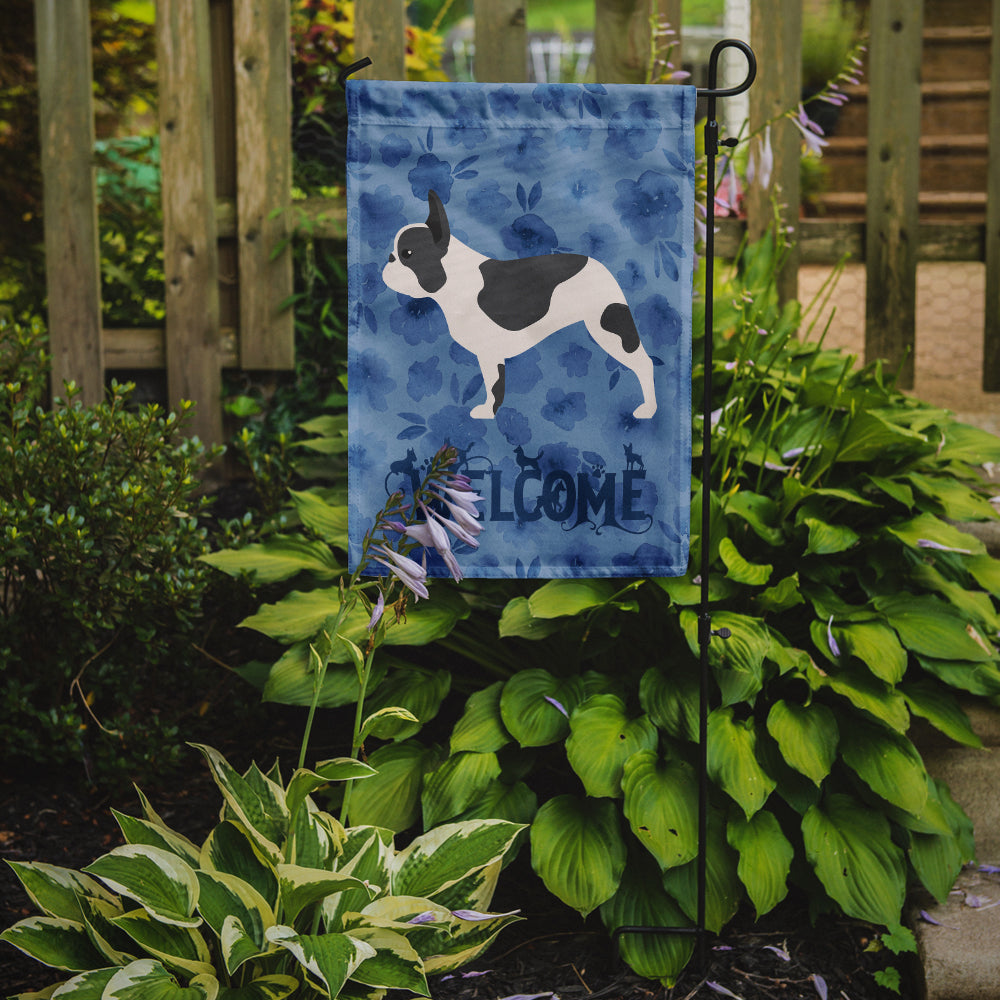 French Bulldog Welcome Garden Flag Mailbox Decorative Yard Banner Outside Patio Artwork for Flower Beds, Garden Size, Multicolor