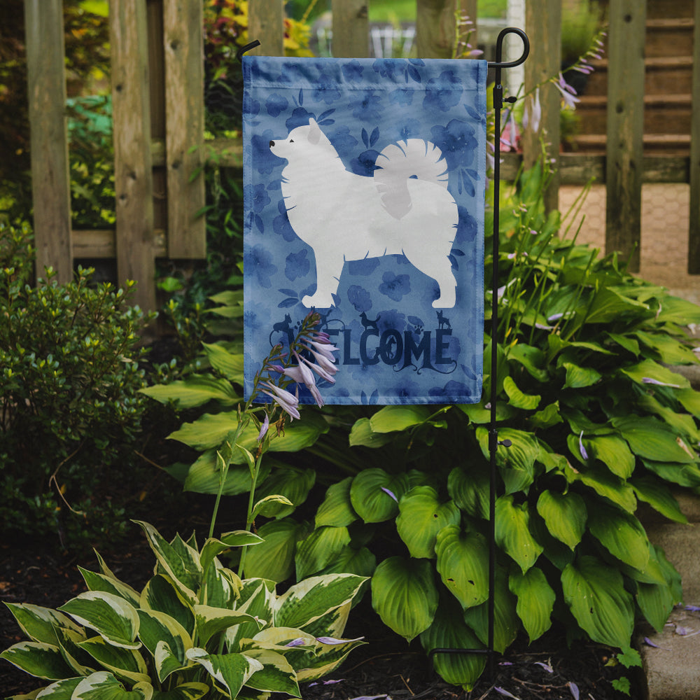 Samoyed Welcome Garden Flag Mailbox Decorative Yard Banner Outside Patio Artwork for Flower Beds, Garden Size, Multicolor