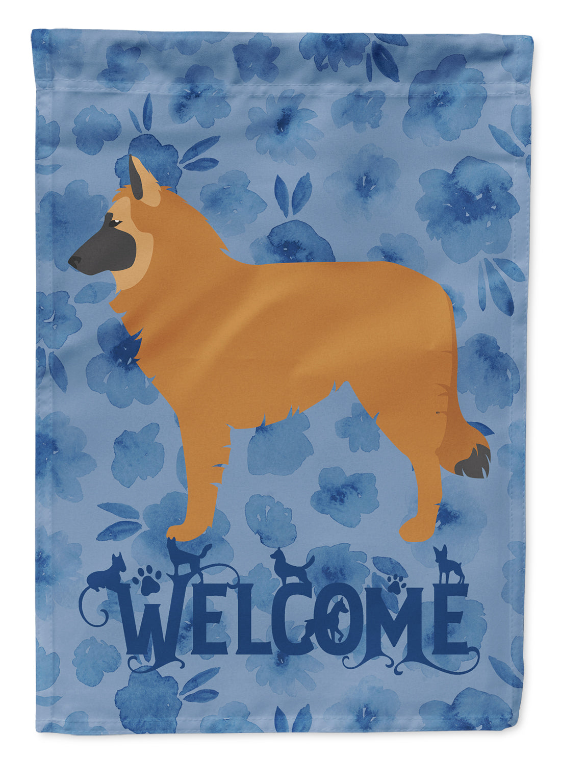 Belgian Shepherd Welcome Garden Flag Mailbox Decorative Yard Banner Outside Patio Artwork for Flower Beds, Garden Size, Multicolor