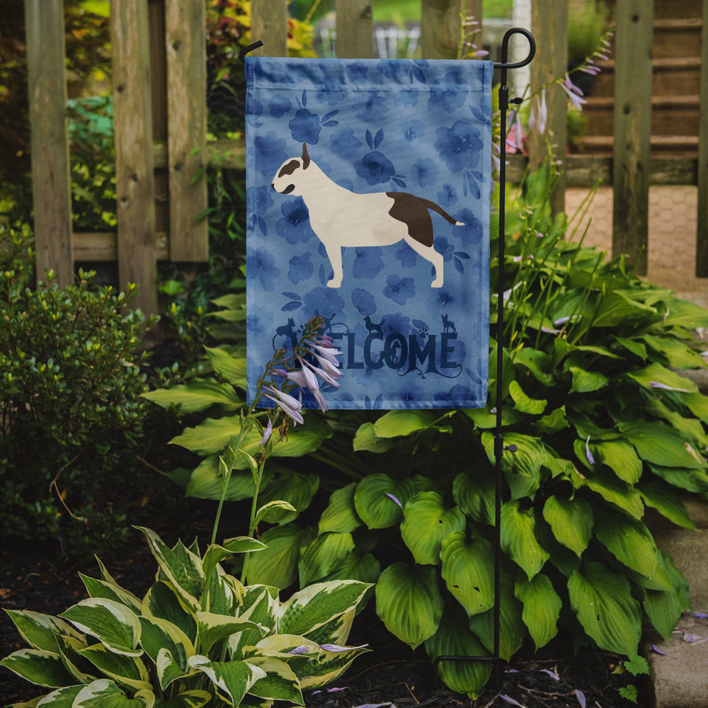 Bull Terrier Welcome Garden Flag Mailbox Decorative Yard Banner Outside Patio Artwork for Flower Beds, Garden Size, Multicolor
