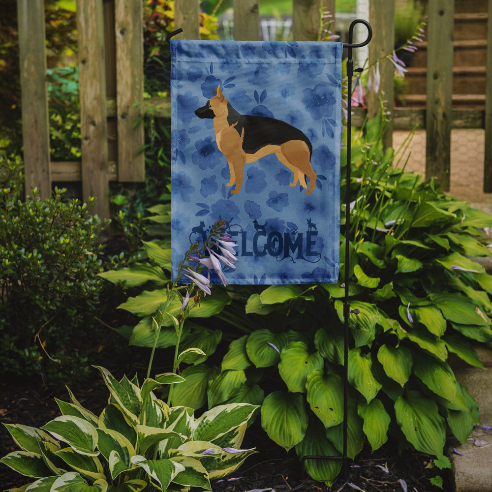 German Shepherd Welcome Garden Flag Mailbox Decorative Yard Banner Outside Patio Artwork for Flower Beds, Garden Size, Multicolor