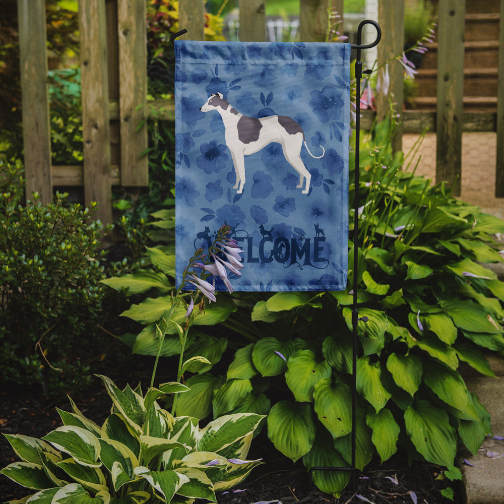 Greyhound Welcome Garden Flag Mailbox Decorative Yard Banner Outside Patio Artwork for Flower Beds, Garden Size, Multicolor
