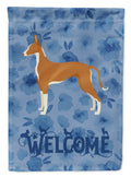 Ibizan Hound Welcome Garden Flag Mailbox Decorative Yard Banner Outside Patio Artwork for Flower Beds, Garden Size, Multicolor