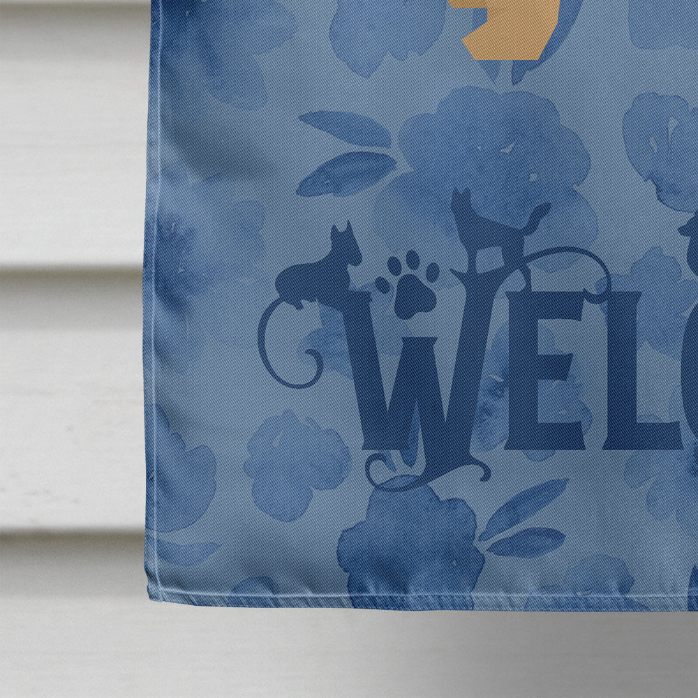 Norwich Terrier Welcome House Flag 28x40 Porch Sleeve Pole Decorative Outside Yard Banner Artwork Wall Hanging, Polyester