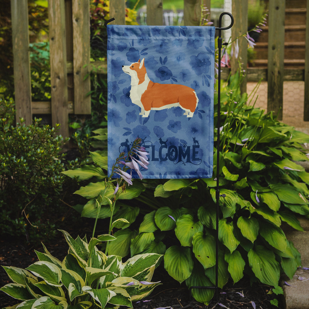 Pembroke Corgi Welcome Garden Flag Mailbox Decorative Yard Banner Outside Patio Artwork for Flower Beds, Garden Size, Multicolor