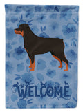 Rottweiler Welcome Garden Flag Mailbox Decorative Yard Banner Outside Patio Artwork for Flower Beds, Garden Size, Multicolor
