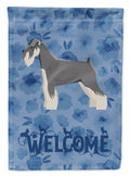 Schnauzer Welcome Garden Flag Mailbox Decorative Yard Banner Outside Patio Artwork for Flower Beds, Garden Size, Multicolor