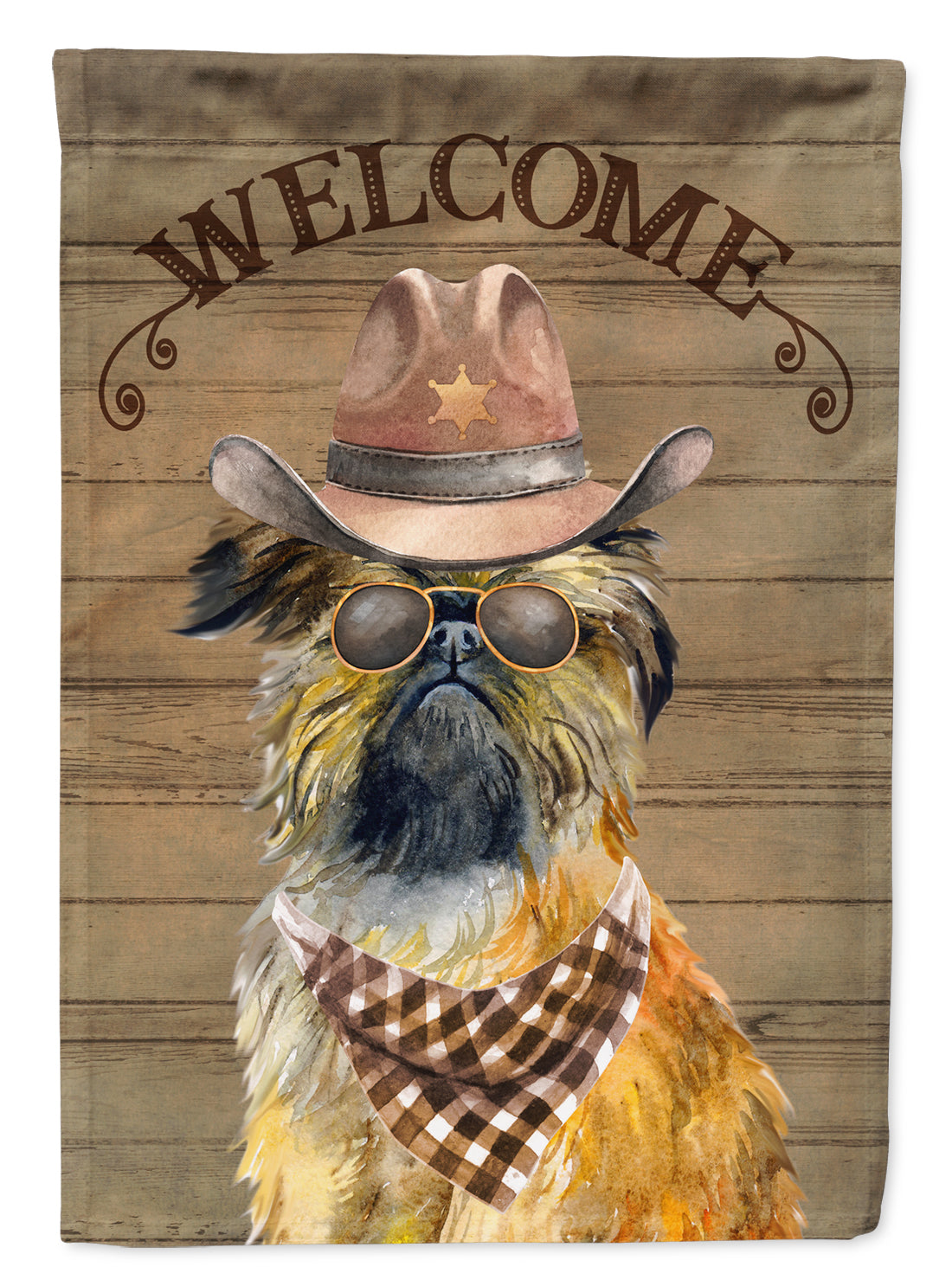 Brussels Griffon Country Dog Garden Flag Mailbox Decorative Yard Banner Outside Patio Artwork for Flower Beds, Garden Size, Multicolor