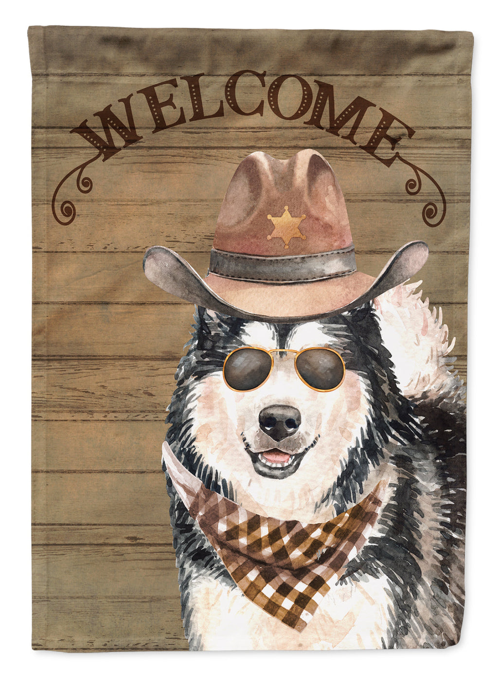 Alaskan Malamute Country Dog Garden Flag Mailbox Decorative Yard Banner Outside Patio Artwork for Flower Beds, Garden Size, Multicolor