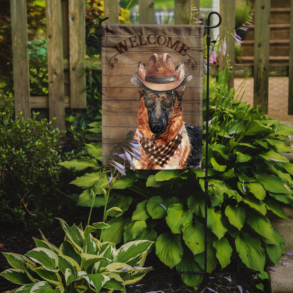 German Shepherd Country Dog Garden Flag Mailbox Decorative Yard Banner Outside Patio Artwork for Flower Beds, Garden Size, Multicolor