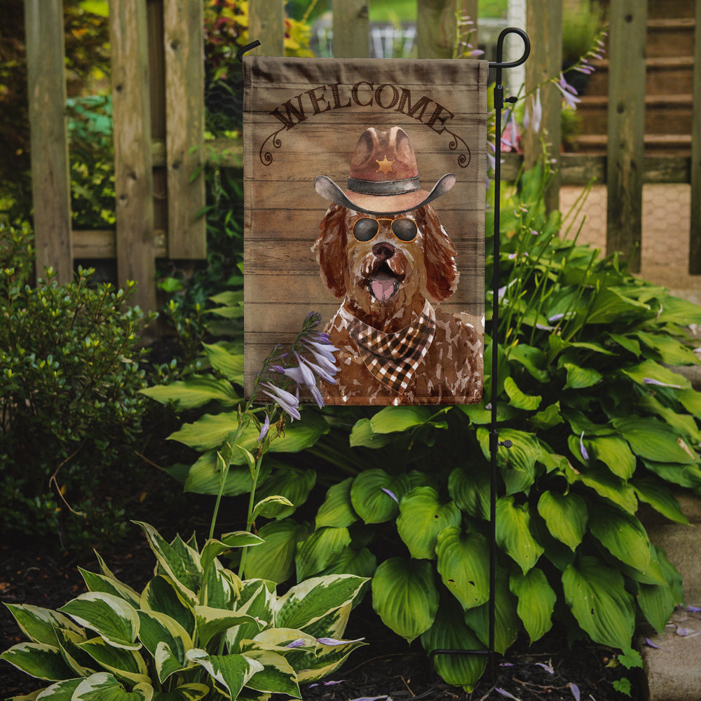 Labradoodle Country Dog Garden Flag Mailbox Decorative Yard Banner Outside Patio Artwork for Flower Beds, Garden Size, Multicolor