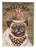 Pug Country Dog Garden Flag Mailbox Decorative Yard Banner Outside Patio Artwork for Flower Beds, Garden Size, Multicolor