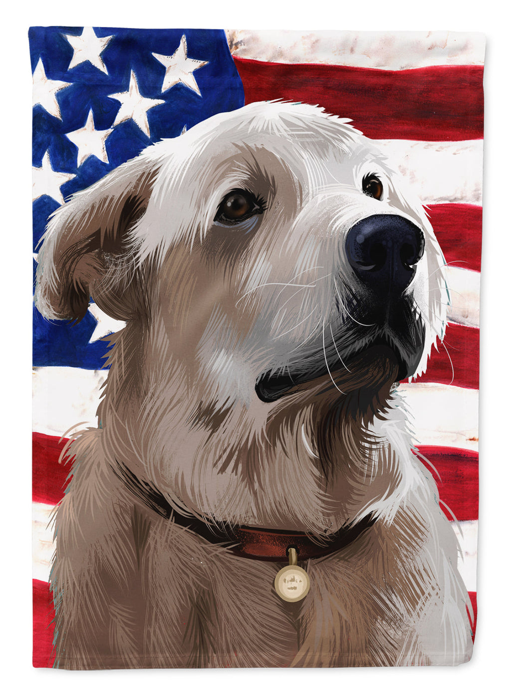 Akbash American Flag Garden Flag Mailbox Decorative Yard Banner Outside Patio Artwork for Flower Beds, Garden Size, Multicolor