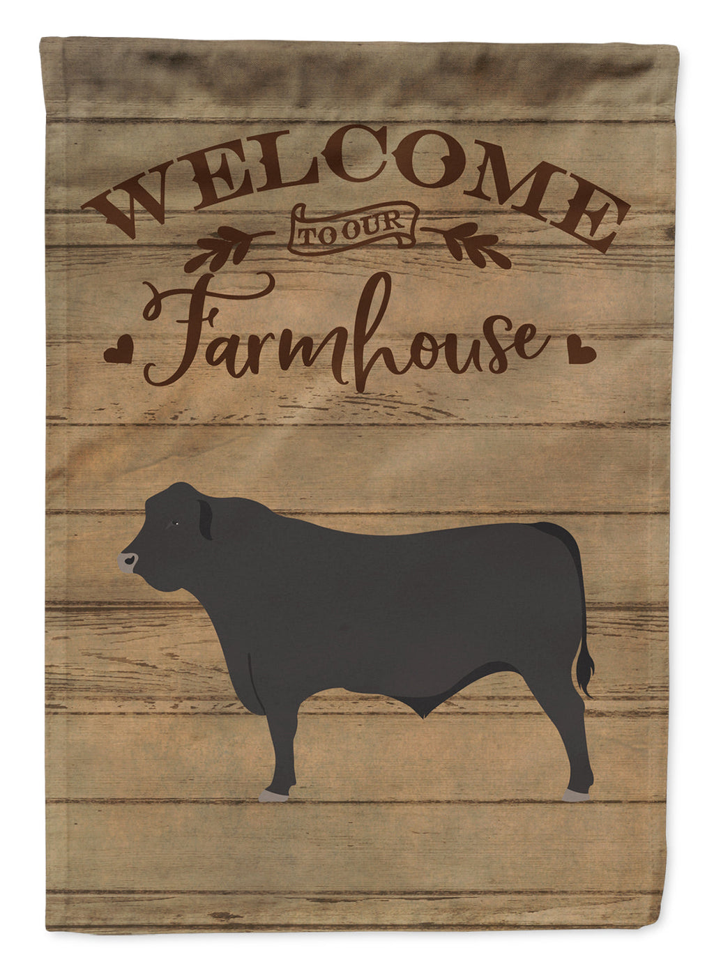 Black Angus Cow Welcome Garden Flag Mailbox Decorative Yard Banner Outside Patio Artwork for Flower Beds, Garden Size, Multicolor