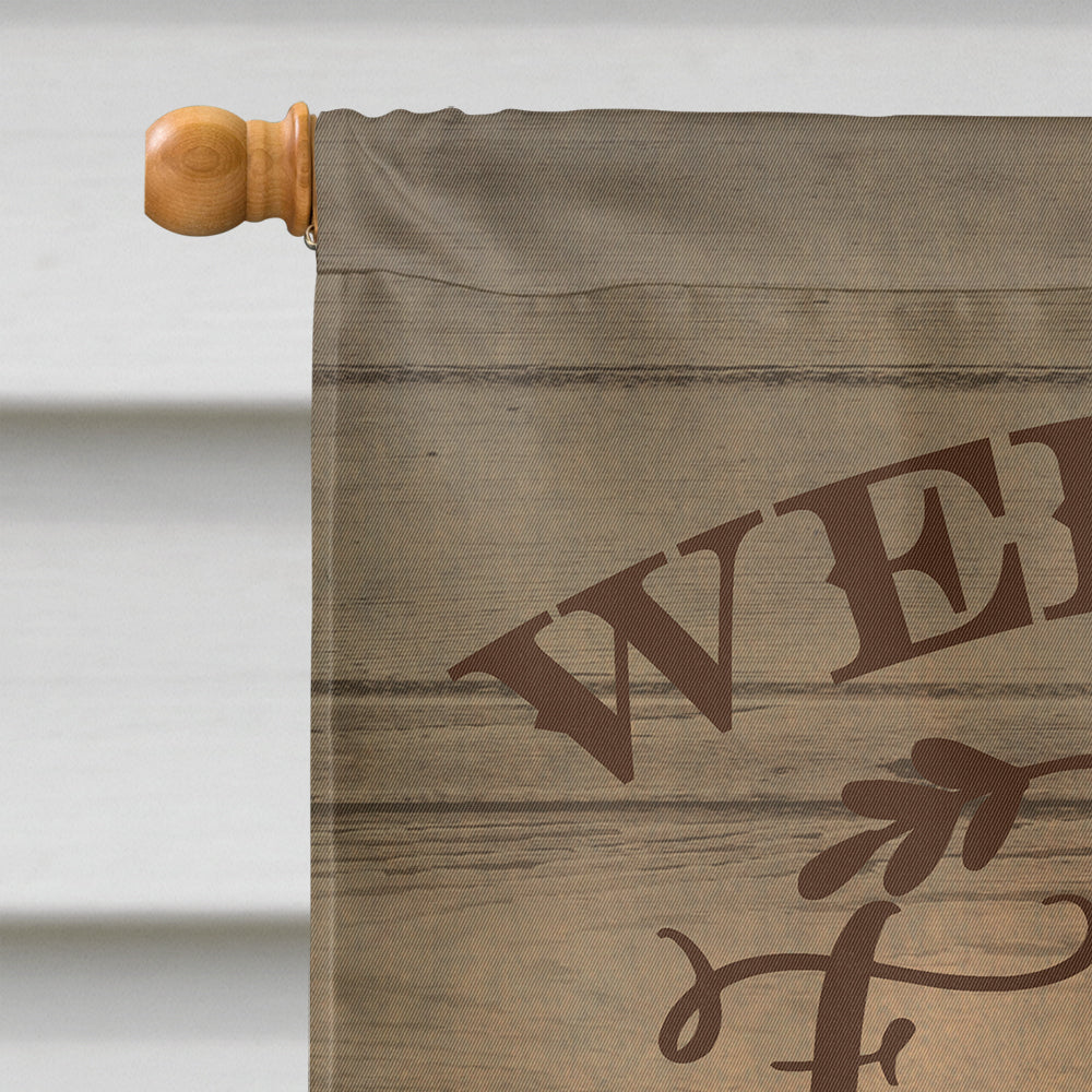 Sumatra Chicken Welcome House Flag 28x40 Porch Sleeve Pole Decorative Outside Yard Banner Artwork Wall Hanging, Polyester