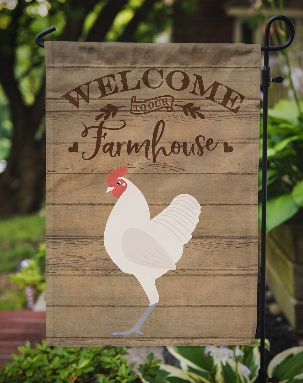 German Langshan Chicken Welcome Garden Flag Mailbox Decorative Yard Banner Outside Patio Artwork for Flower Beds, Garden Size, Multicolor