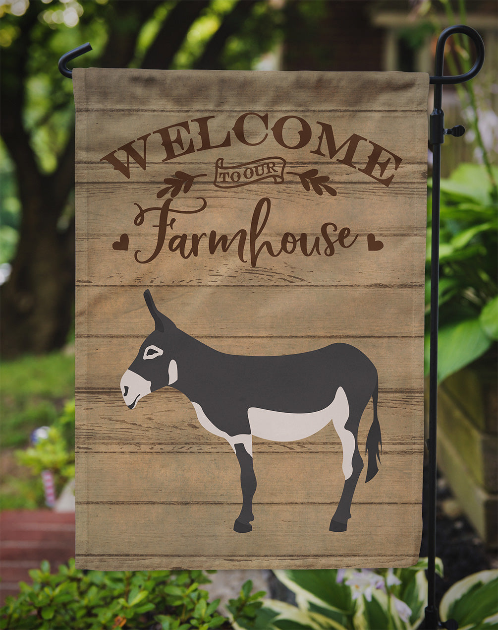 American Mammoth Jack Donkey Welcome Garden Flag Mailbox Decorative Yard Banner Outside Patio Artwork for Flower Beds, Garden Size, Multicolor