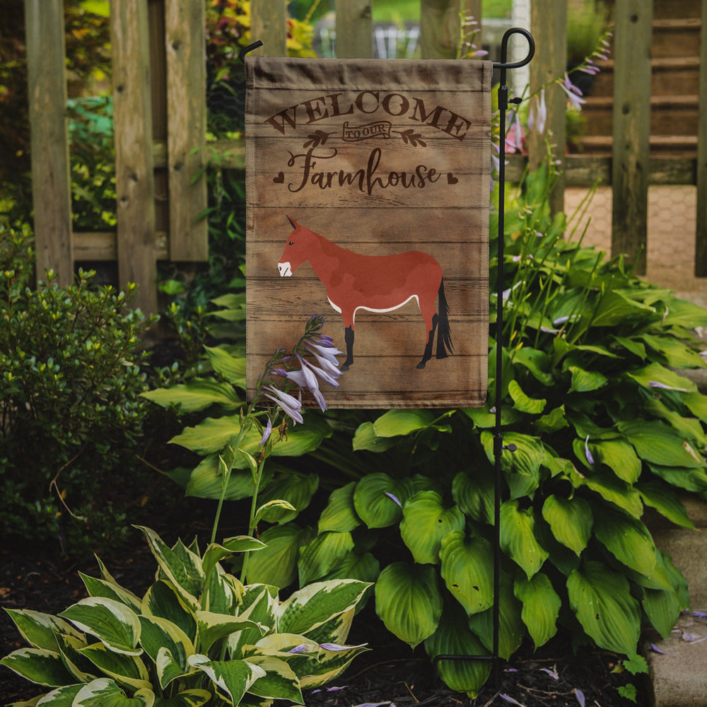 Mule Welcome Garden Flag Mailbox Decorative Yard Banner Outside Patio Artwork for Flower Beds, Garden Size, Multicolor