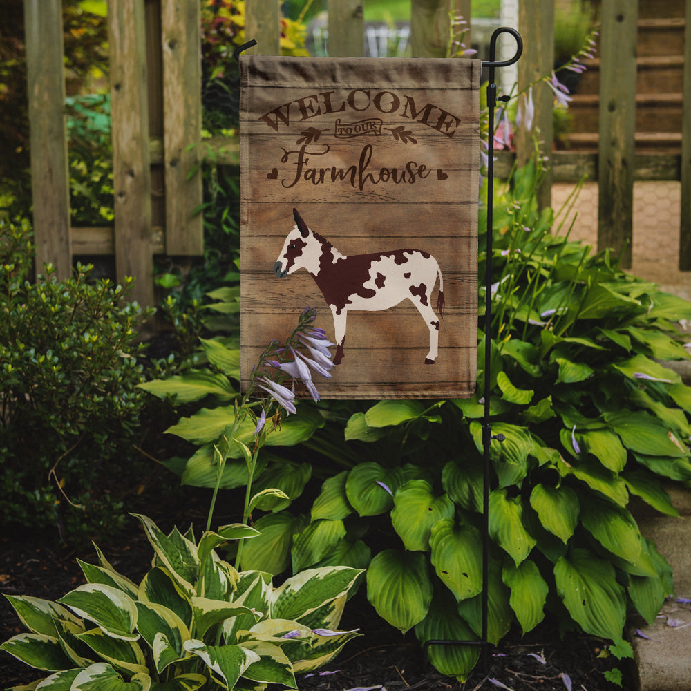 American Spotted Donkey Welcome Garden Flag Mailbox Decorative Yard Banner Outside Patio Artwork for Flower Beds, Garden Size, Multicolor