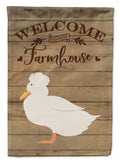 Crested Duck Welcome Garden Flag Mailbox Decorative Yard Banner Outside Patio Artwork for Flower Beds, Garden Size, Multicolor