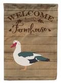 Muscovy Duck Welcome Garden Flag Mailbox Decorative Yard Banner Outside Patio Artwork for Flower Beds, Garden Size, Multicolor
