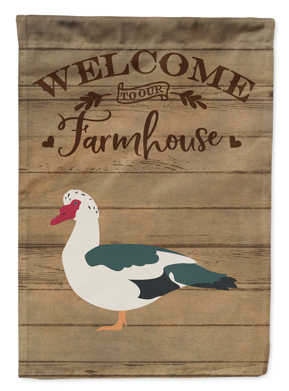 Muscovy Duck Welcome Garden Flag Mailbox Decorative Yard Banner Outside Patio Artwork for Flower Beds, Garden Size, Multicolor