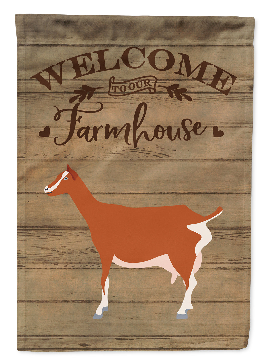 Toggenburger Goat Welcome Garden Flag Mailbox Decorative Yard Banner Outside Patio Artwork for Flower Beds, Garden Size, Multicolor
