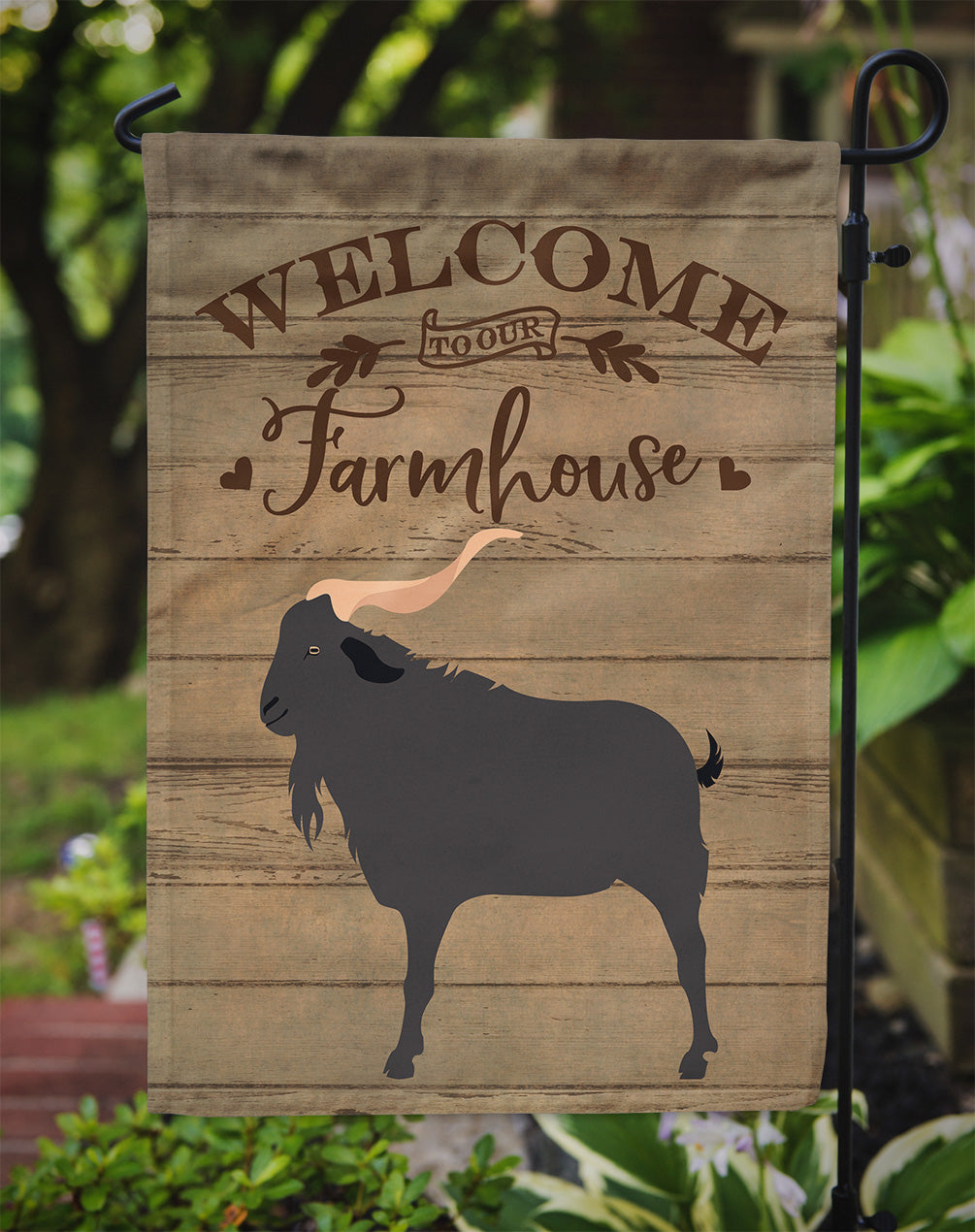 Verata Goat Welcome Garden Flag Mailbox Decorative Yard Banner Outside Patio Artwork for Flower Beds, Garden Size, Multicolor